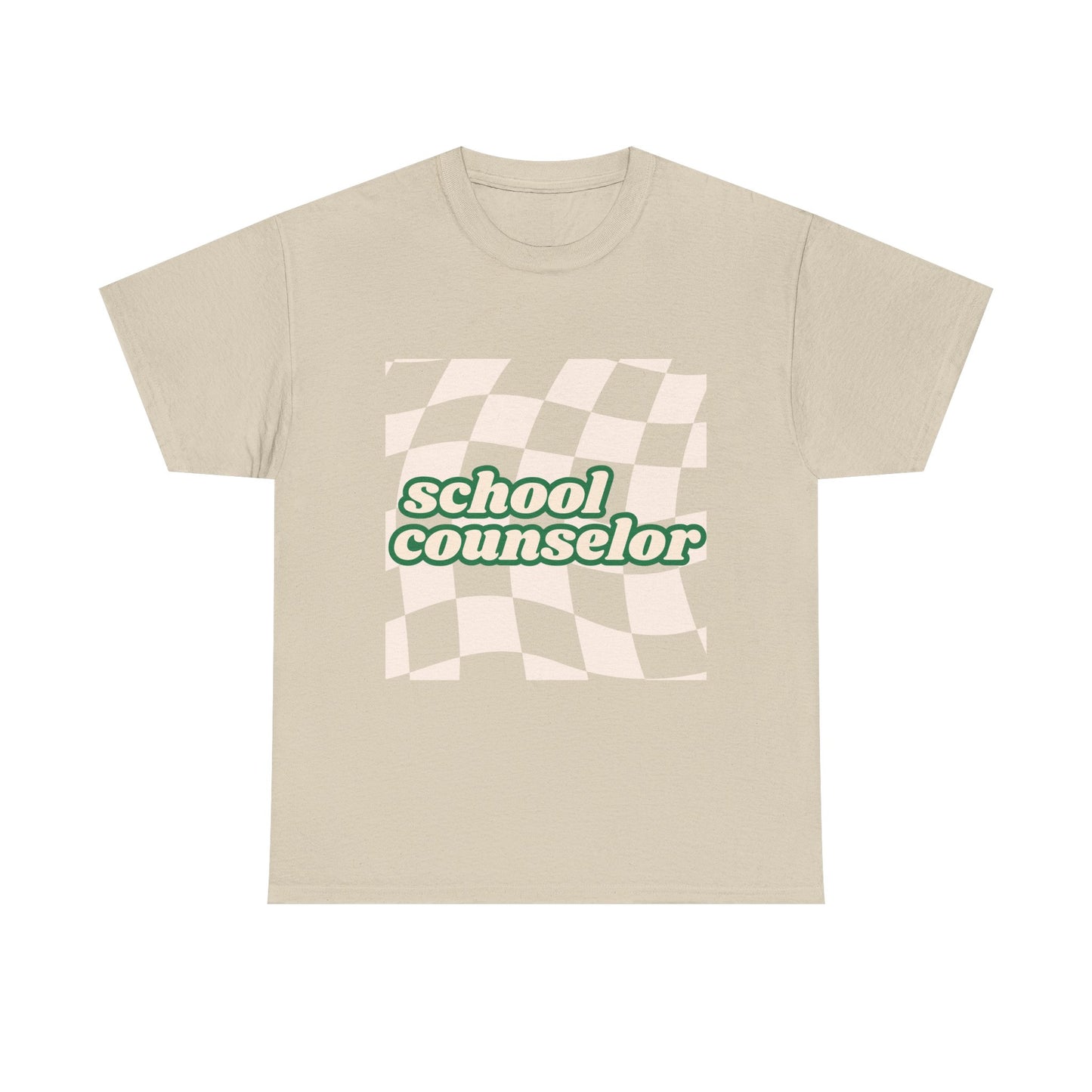 Retro Checkered School Counselor Unisex T‑Shirt