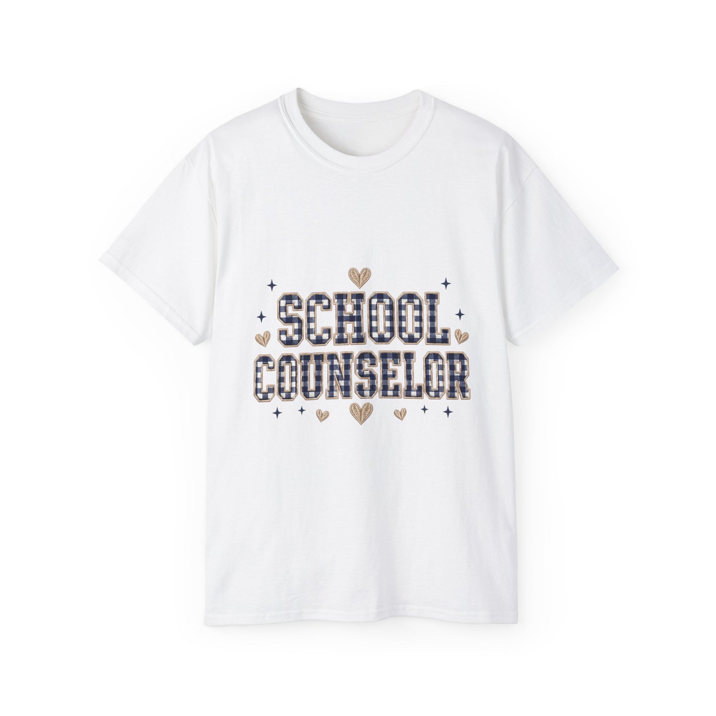 Navy Plaid SC T-Shirt *Not Embroidered*