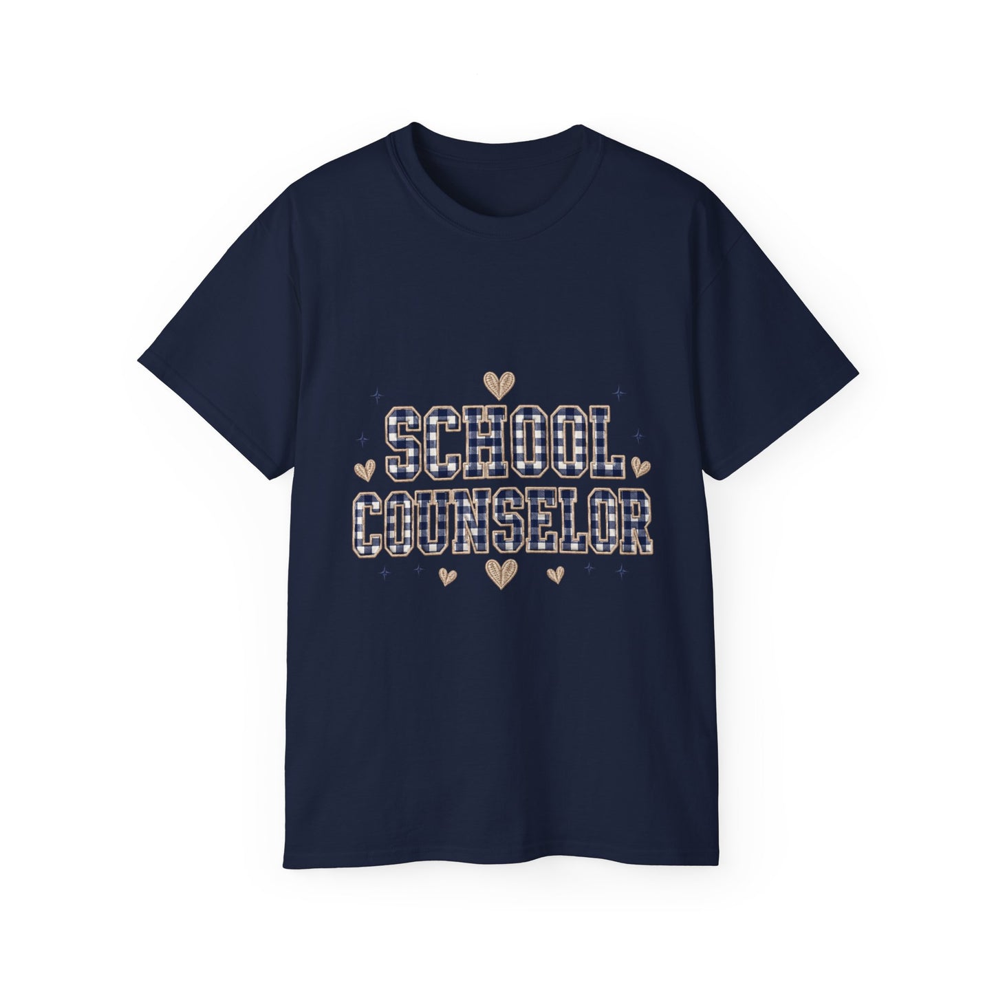 Navy Plaid SC T-Shirt *Not Embroidered*