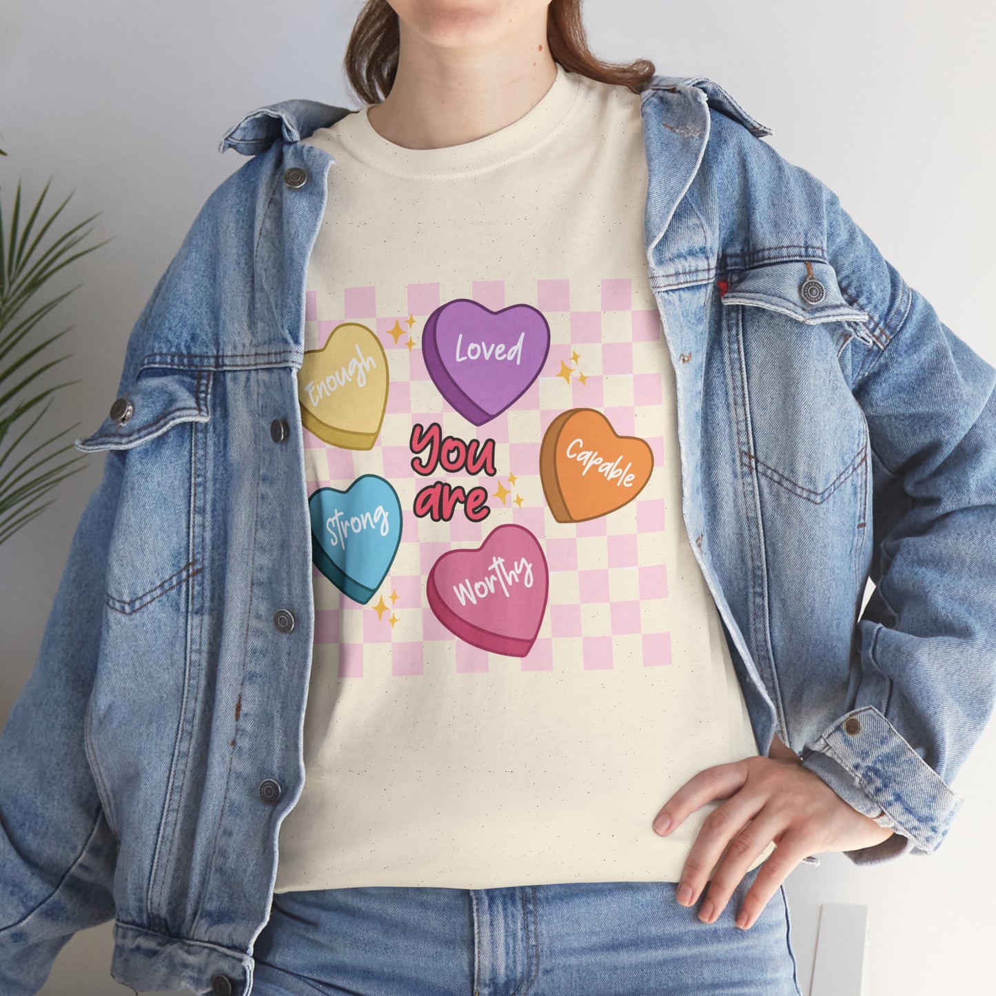 Positive Candy Hearts Unisex T-Shirt