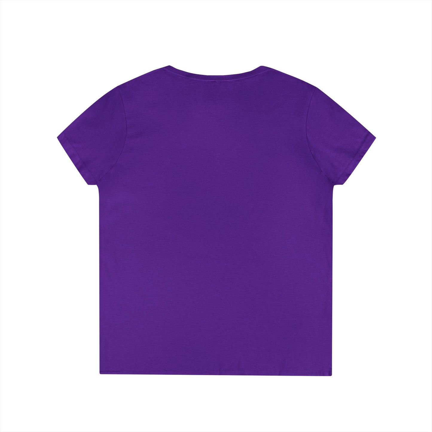 EDS Pledge Ladies' V-Neck T-Shirt (Baby Blue/White Logo)