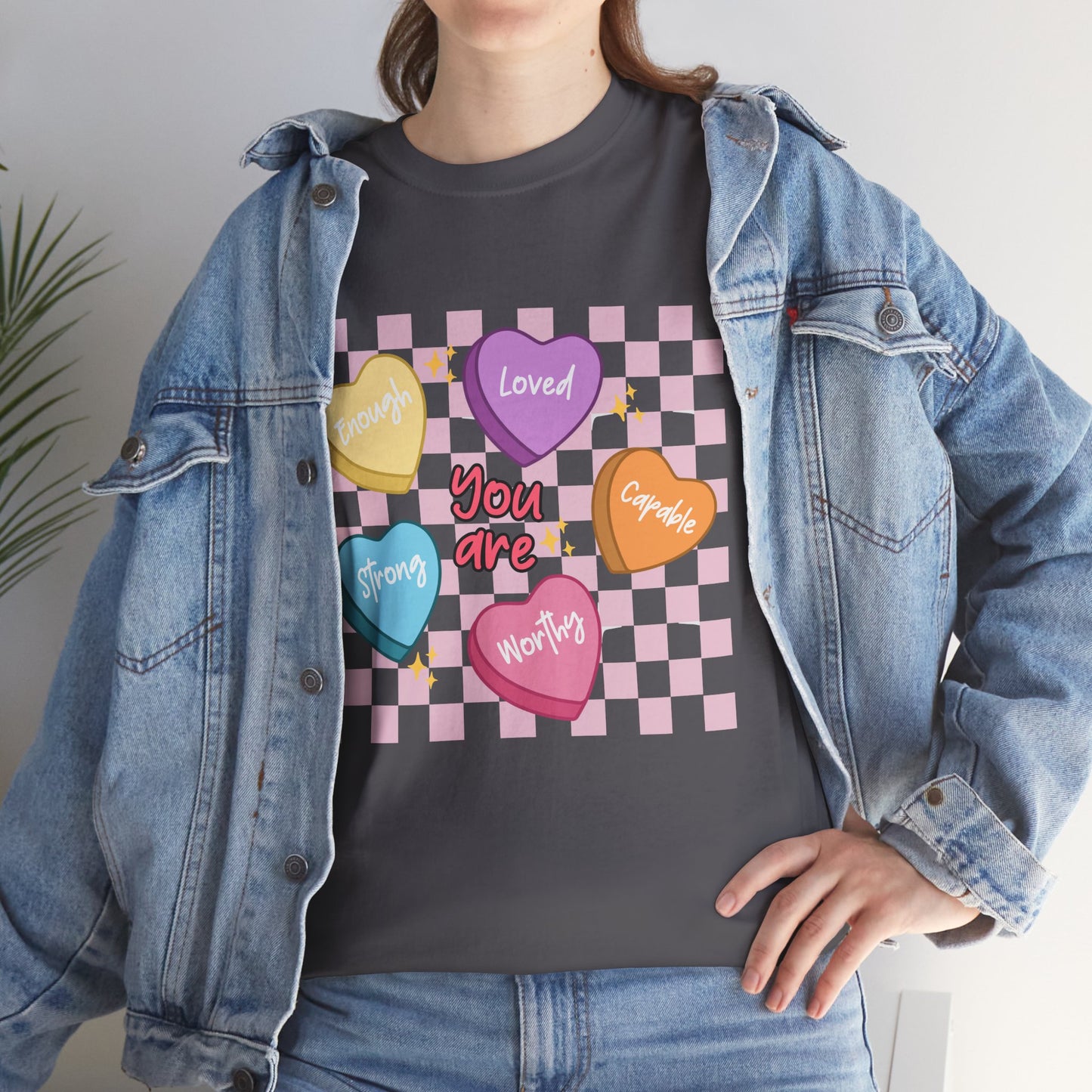 Positive Candy Hearts Unisex T-Shirt