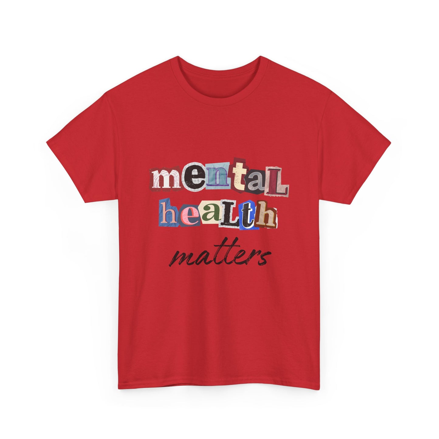 Typography Mental Health Matters Unisex T-Shirt