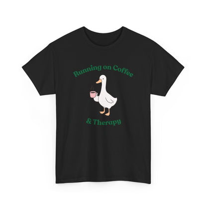"Running on Coffee & Therapy" Unisex T-Shirt