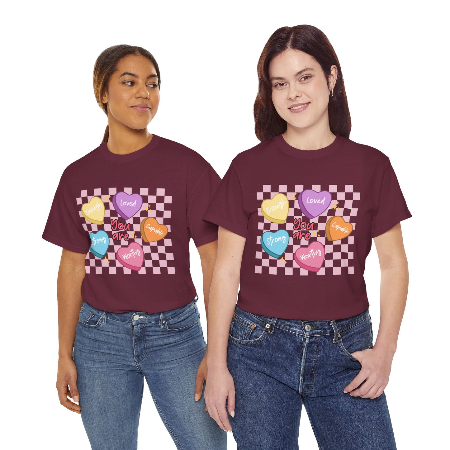 Positive Candy Hearts Unisex T-Shirt