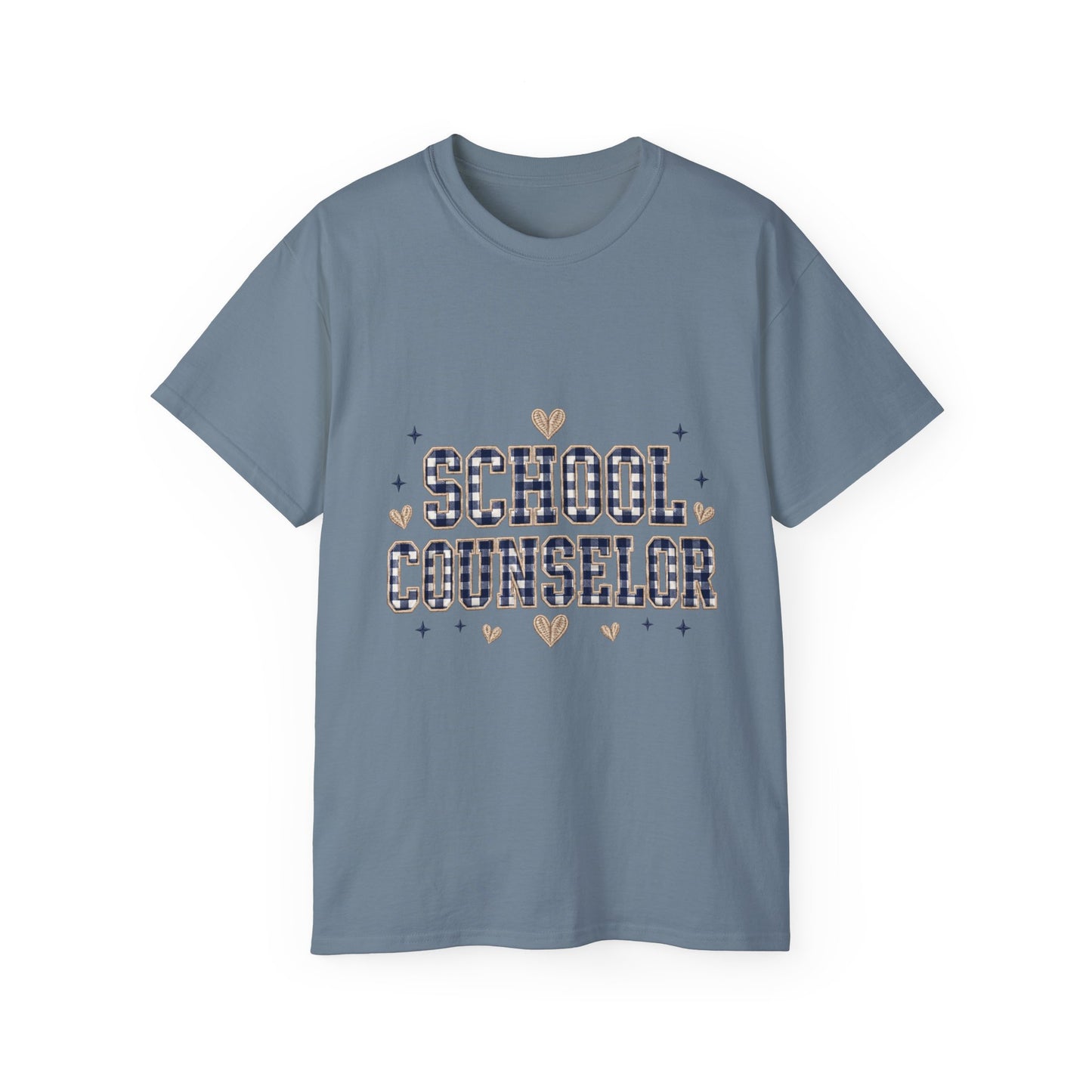 Navy Plaid SC T-Shirt *Not Embroidered*