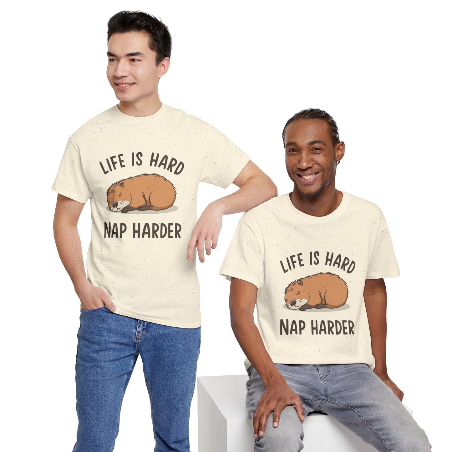 "Life Is Hard, Nap Harder" Unisex T-Shirt