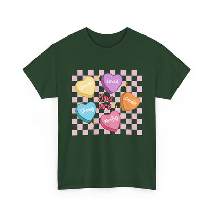 Positive Candy Hearts Unisex T-Shirt