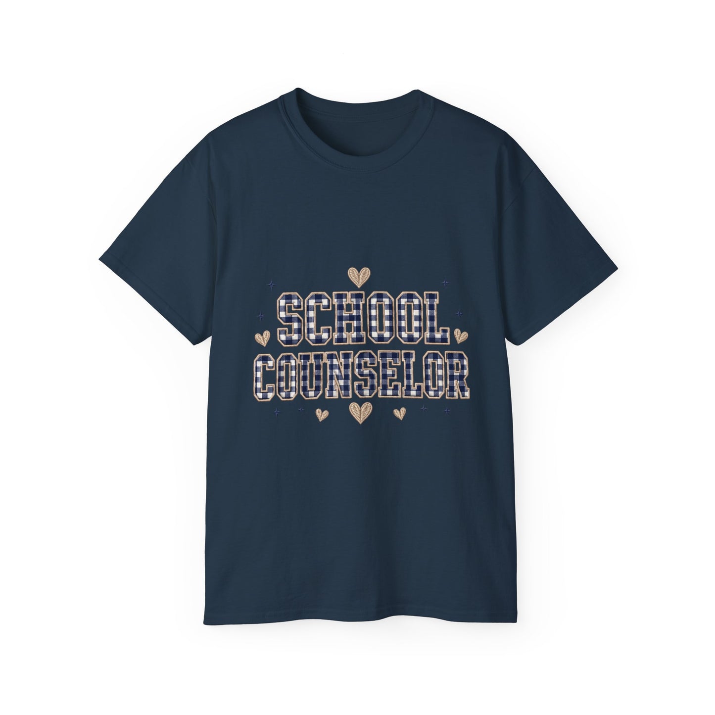 Navy Plaid SC T-Shirt *Not Embroidered*