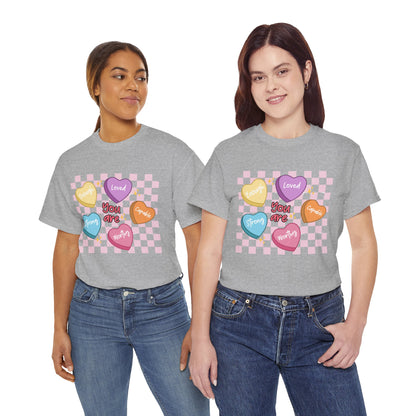 Positive Candy Hearts Unisex T-Shirt