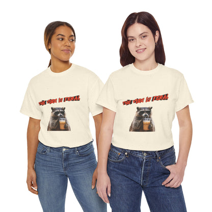 "The Vibe Is Feral" Raccoon T-Shirt