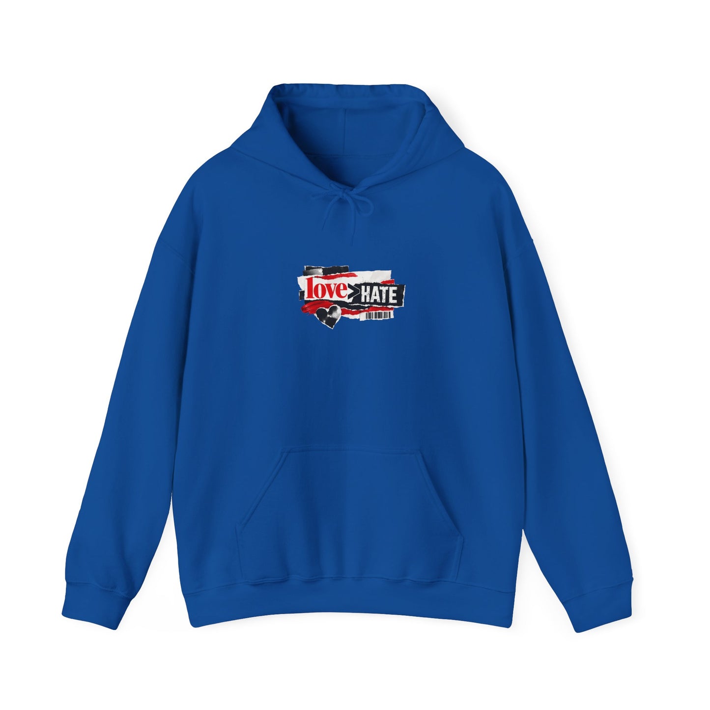 'The Only Thing More Powerful Than Hate Is Love' Back Print Hoodie