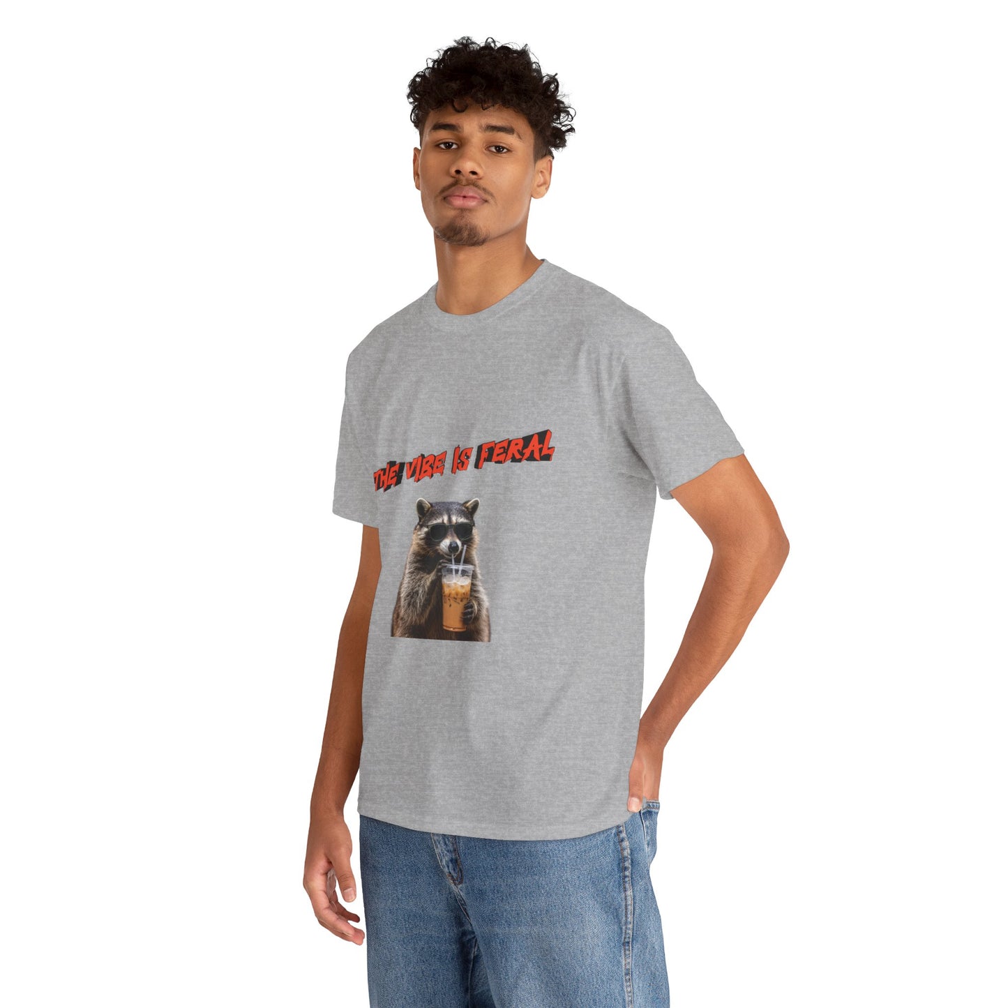 "The Vibe Is Feral" Raccoon T-Shirt