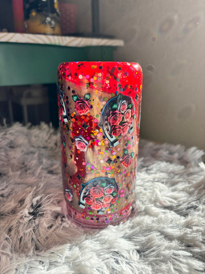 Cow & Roses Snowglobe Lava Tumbler (16oz)
