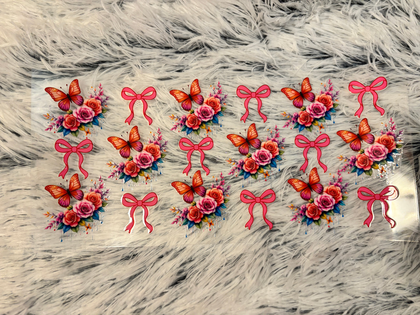 Butterflies/Flowers UV DTF