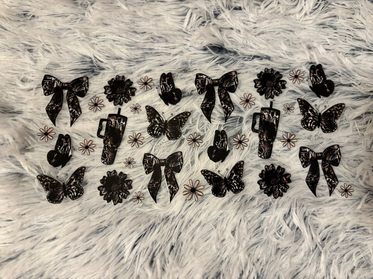 Butterflies/Flowers UV DTF