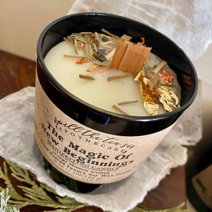 Magic of New Beginnings Intention Candle | Road Opener & Manifestation Soy Wax Candle