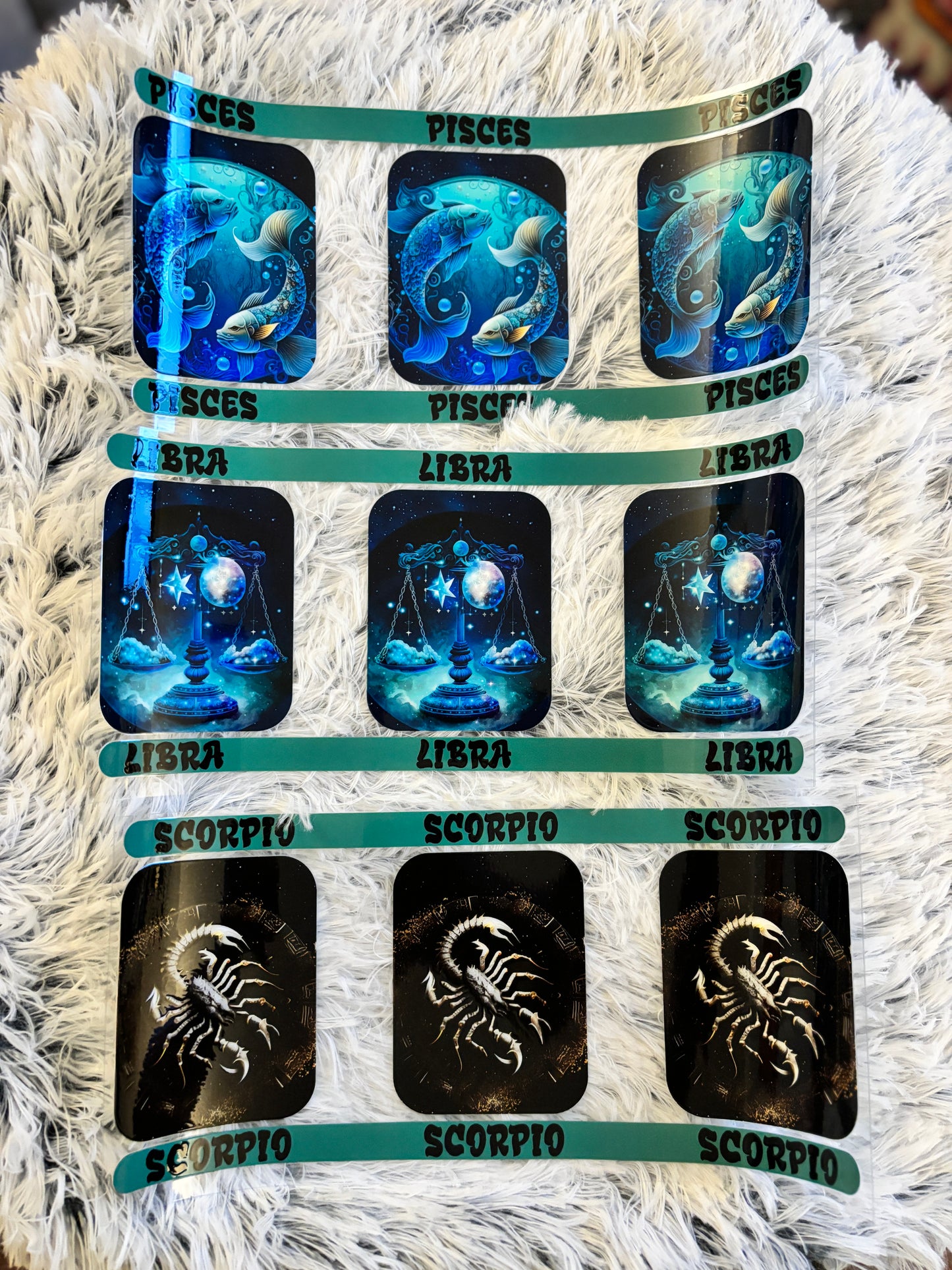 Horoscope UV DTF Options