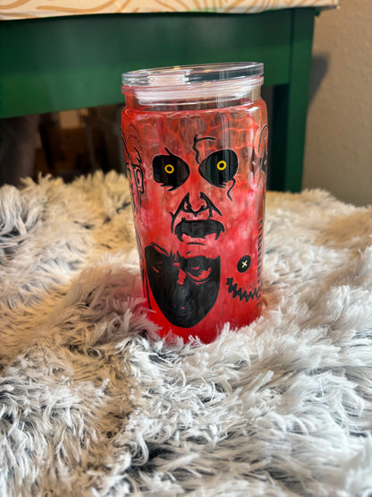 Red Horror Snowglobe Lava Tumbler (16oz)