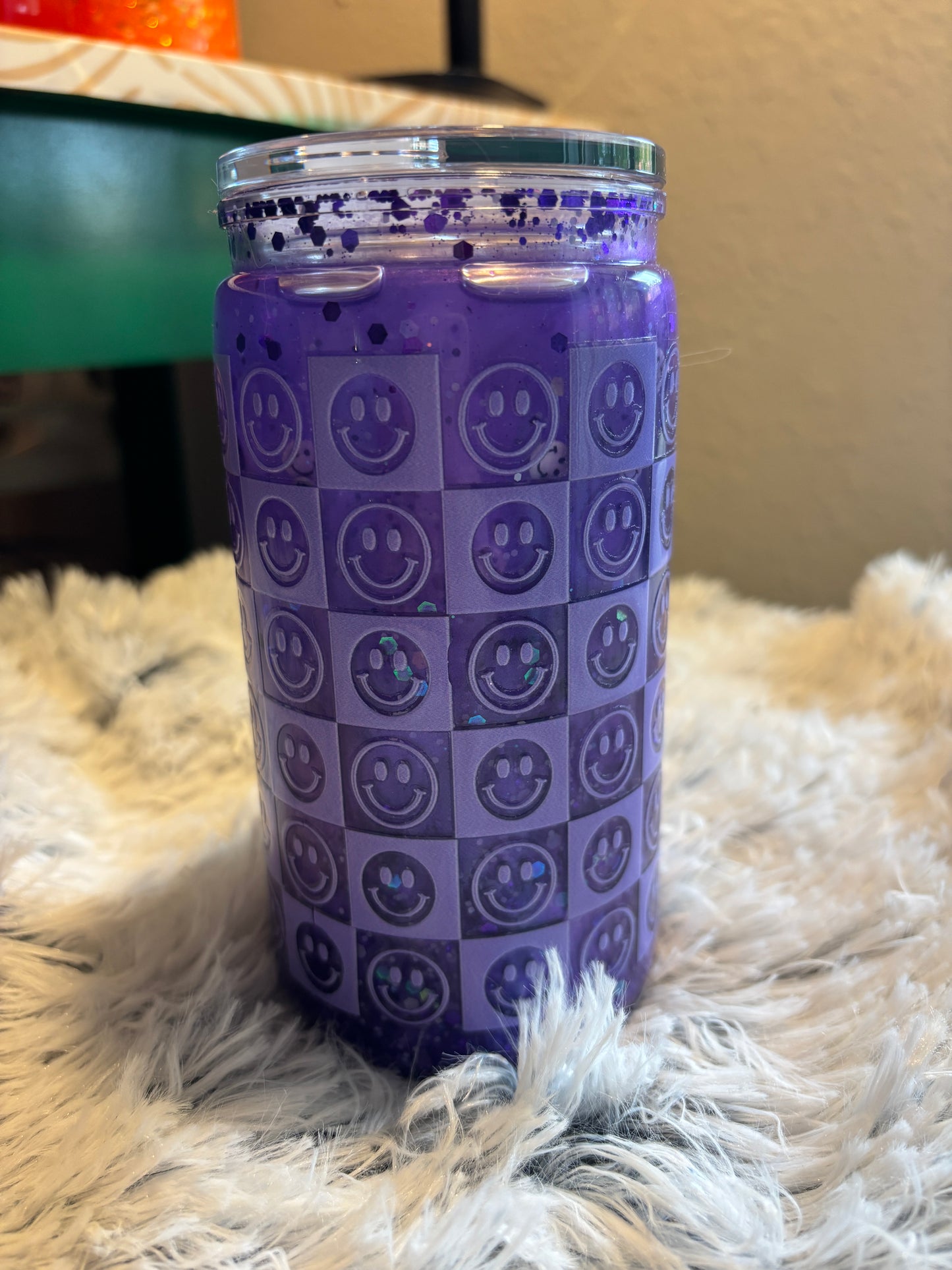 Purple Snowglobe Catseye Tumbler (16oz)