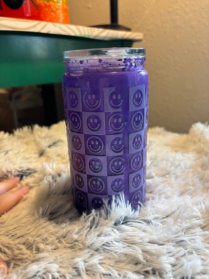 Purple Snowglobe Catseye Tumbler (16oz)