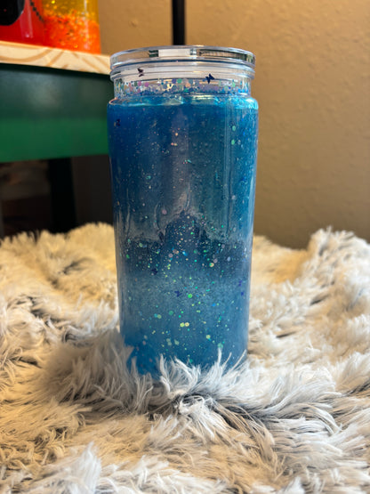 Blue Snowglobe Double Lava Tumbler (20oz)