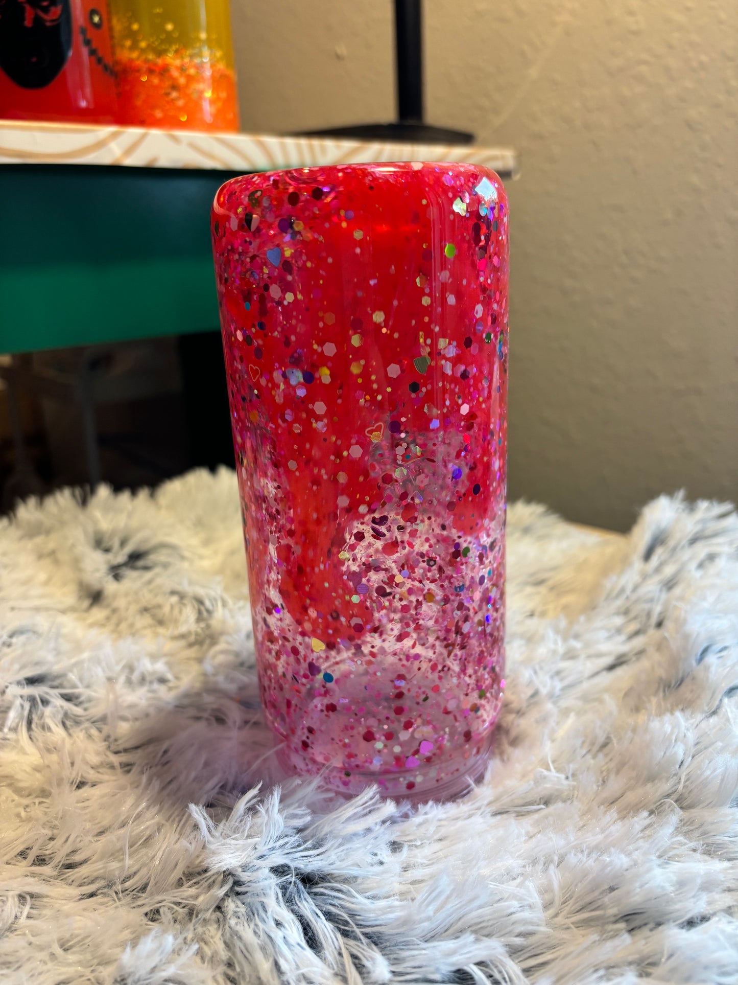 Pink Snowglobe Lava Tumbler (20oz)