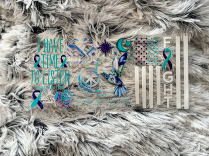 Awareness/Quotes UV DTF
