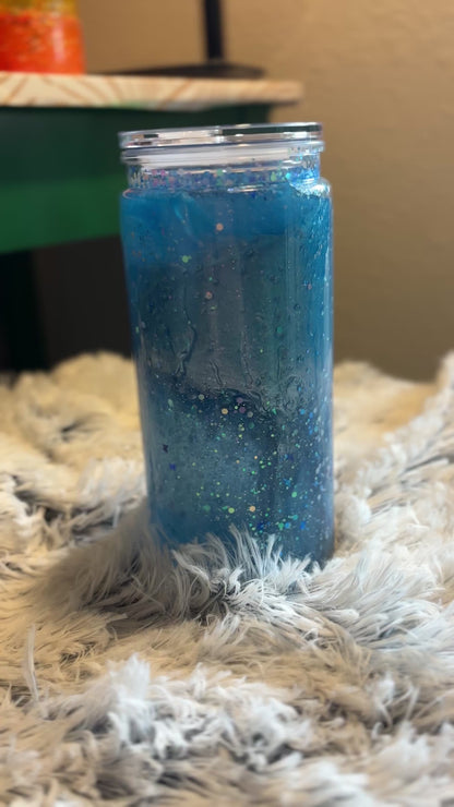 Blue Snowglobe Double Lava Tumbler (20oz)
