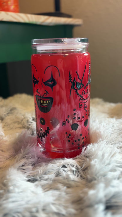 Red Horror Snowglobe Lava Tumbler (16oz)