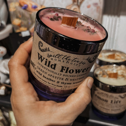 Wild Flower Manifesting Soy Wax Candle - 9oz - JAR COLOR MAY VARY